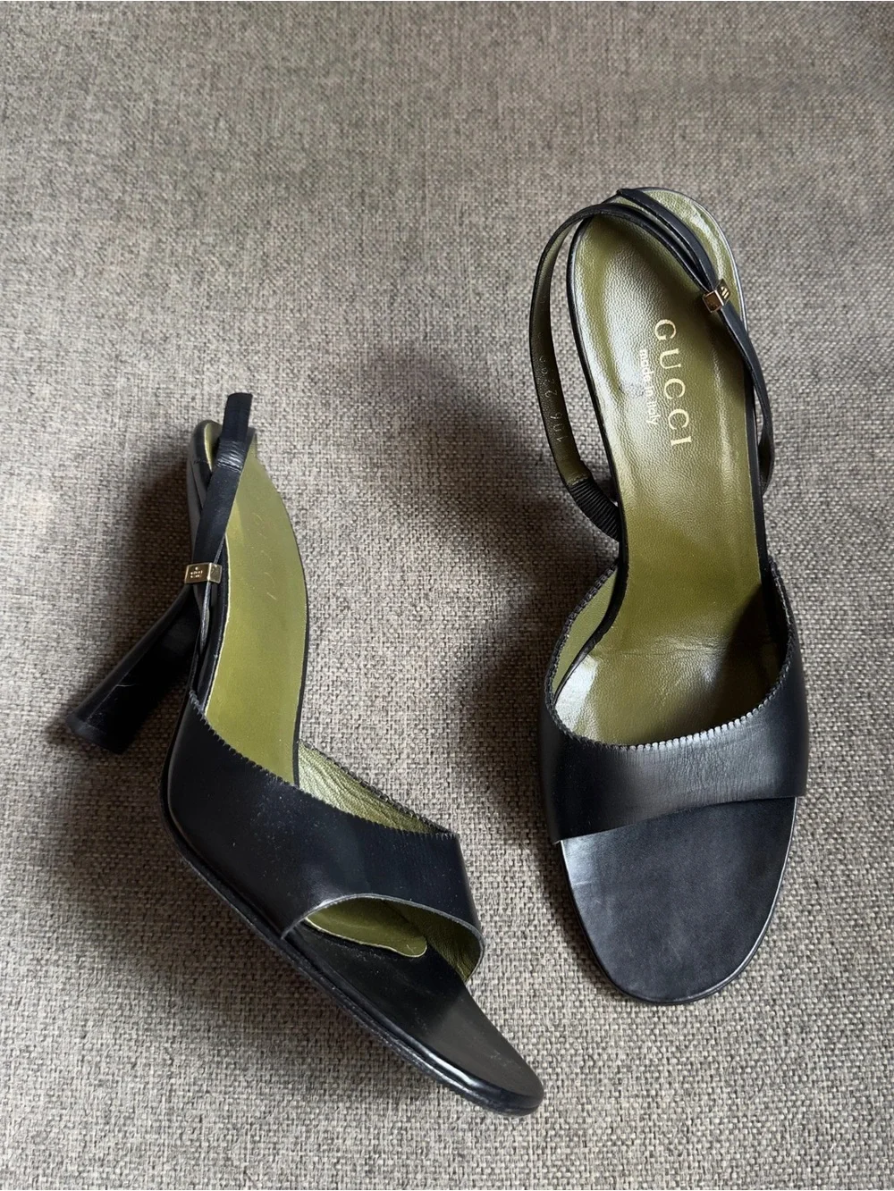 Vintage Gucci x Tom Ford black slingback heels - Picture 1 of 8